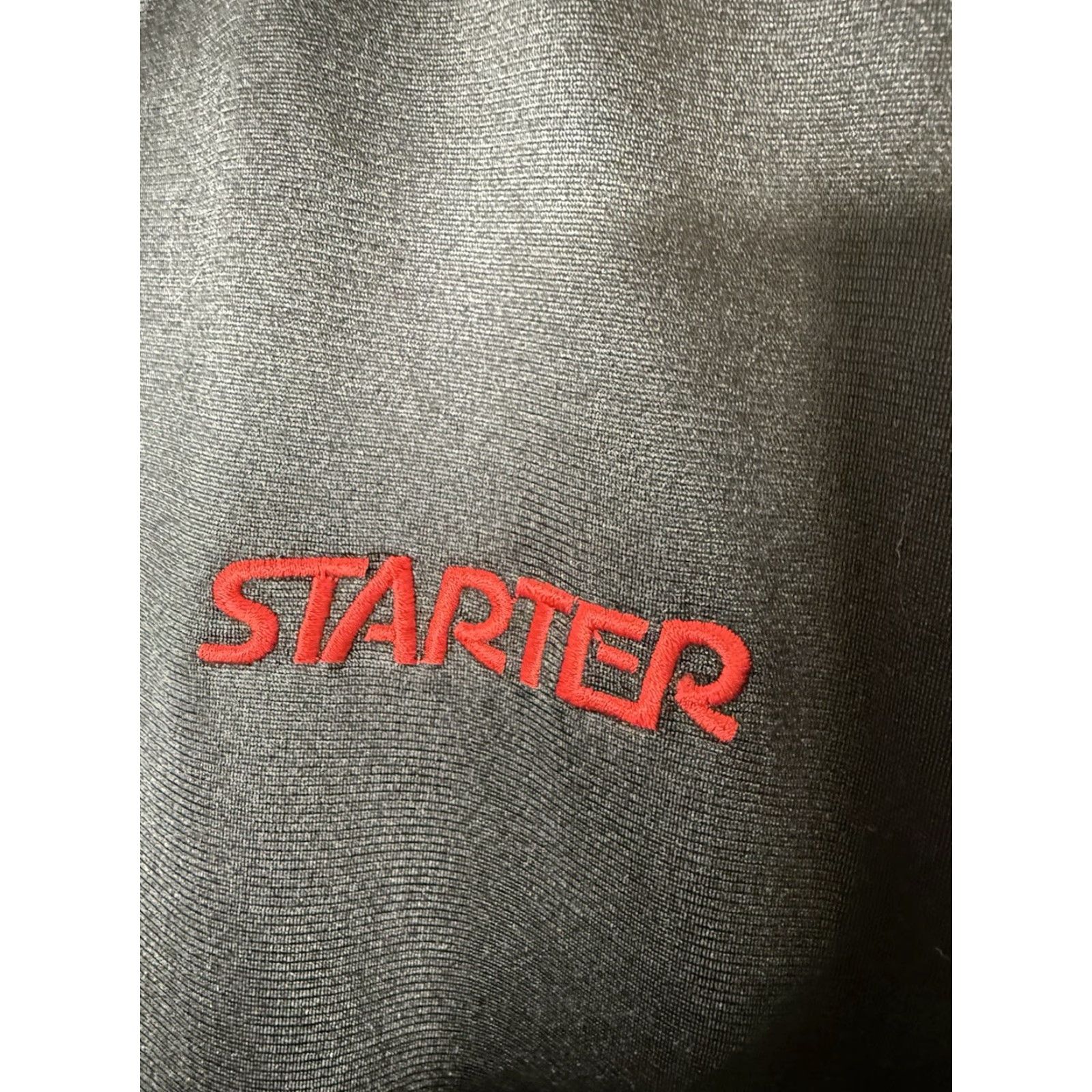 Starter VINTAGE Starter Logo Windbreaker Jacket Mens Medium Black 90s Logo Embroidered Windbreaker 90s Mens Size US M / EU 48-50 / 2 - 4 Thumbnail