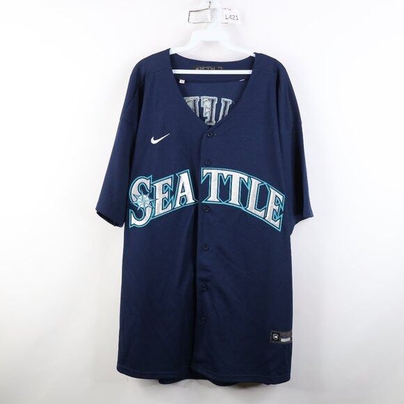 Nike Nike Ken Griffey Jr Seattle Mariners Baseball Jersey 3XL Size US XXL / EU 58 / 5 - 1 Thumbnail