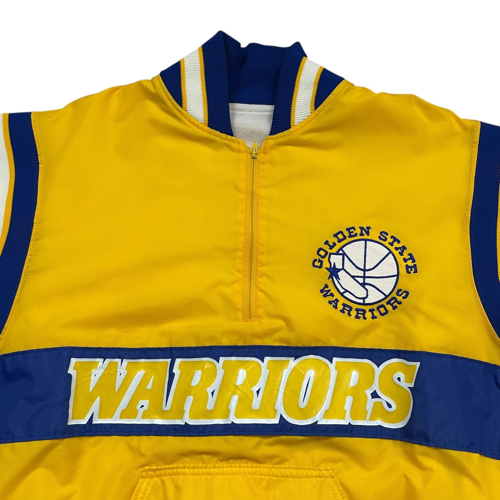 NBA VTG 90s GOLDEN STATE WARRIORS DELONG PULLOVER JACKET SIZE L Size US L / EU 52-54 / 3 - 2 Thumbnail