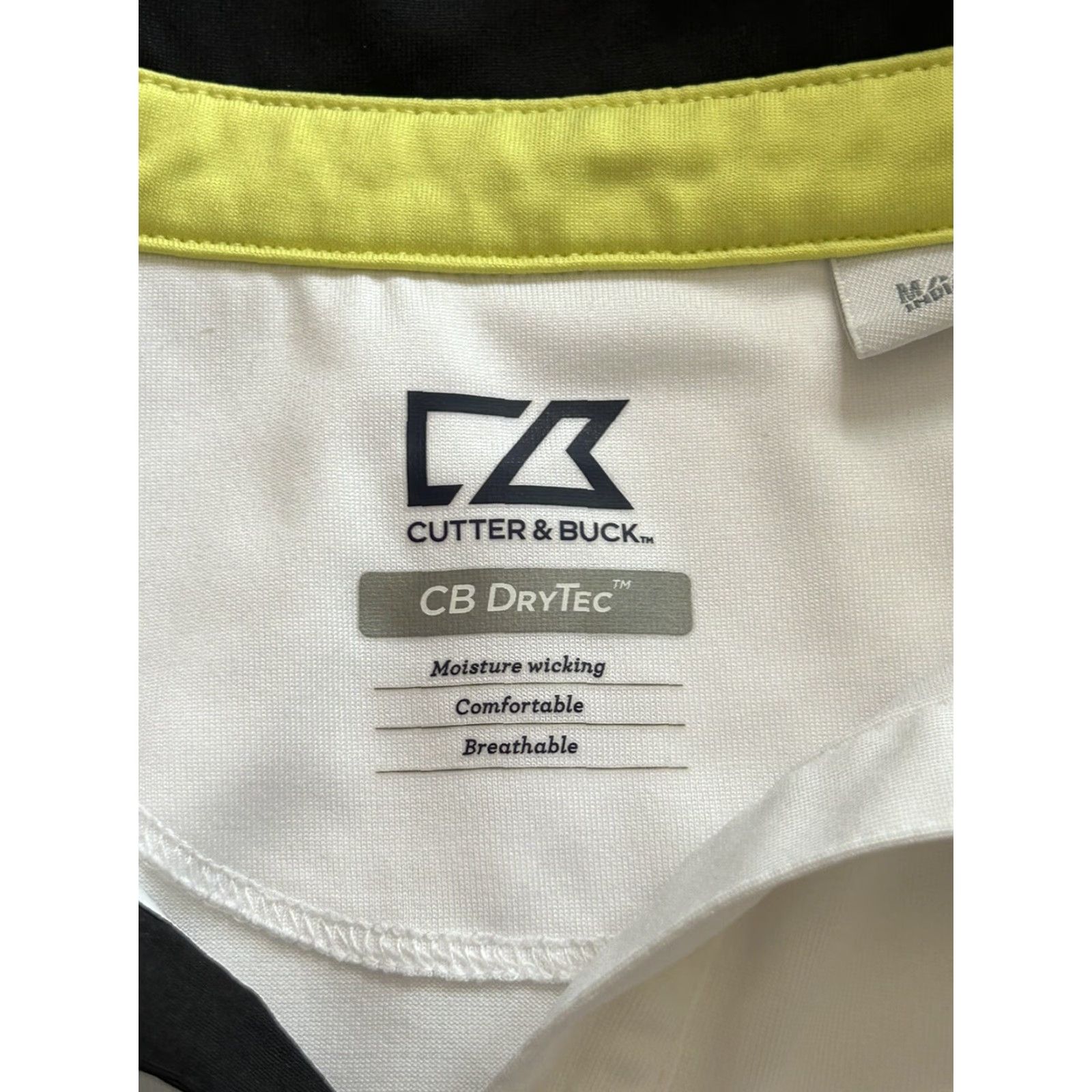 Cutter & Buck Cutter & Buck Polo Shirt Womens CB Dry Tec White Golf Polo Shirt Medium ন Size M / US 6-8 / IT 42-44 - 5 Thumbnail