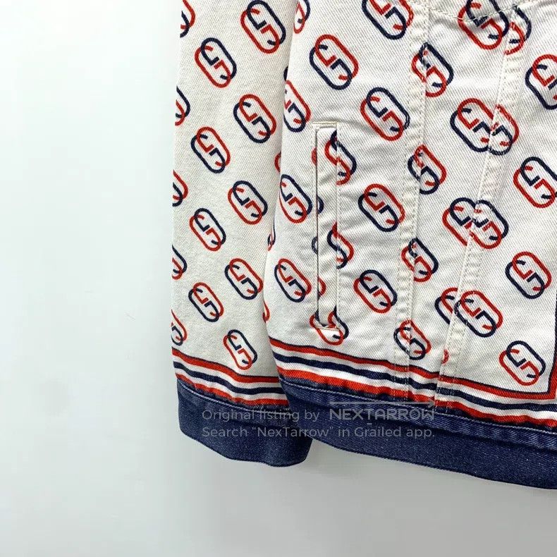 Gucci Gucci Colour-blocked striped logo printed full-print lapel Size US S / EU 44-46 / 1 - 4 Thumbnail