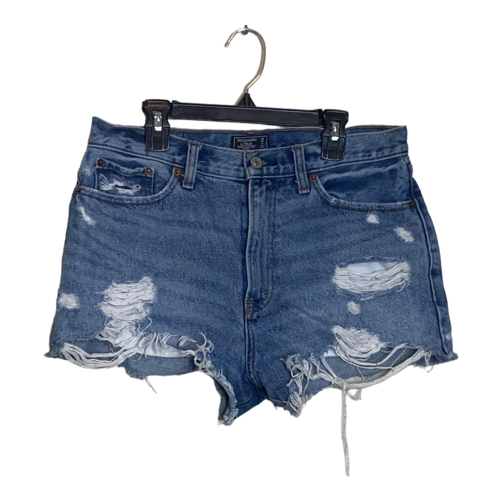 Abercrombie & Fitch Abercrombie & Fitch distressed cut out short shorts size 28 Size 31" - 6 Thumbnail