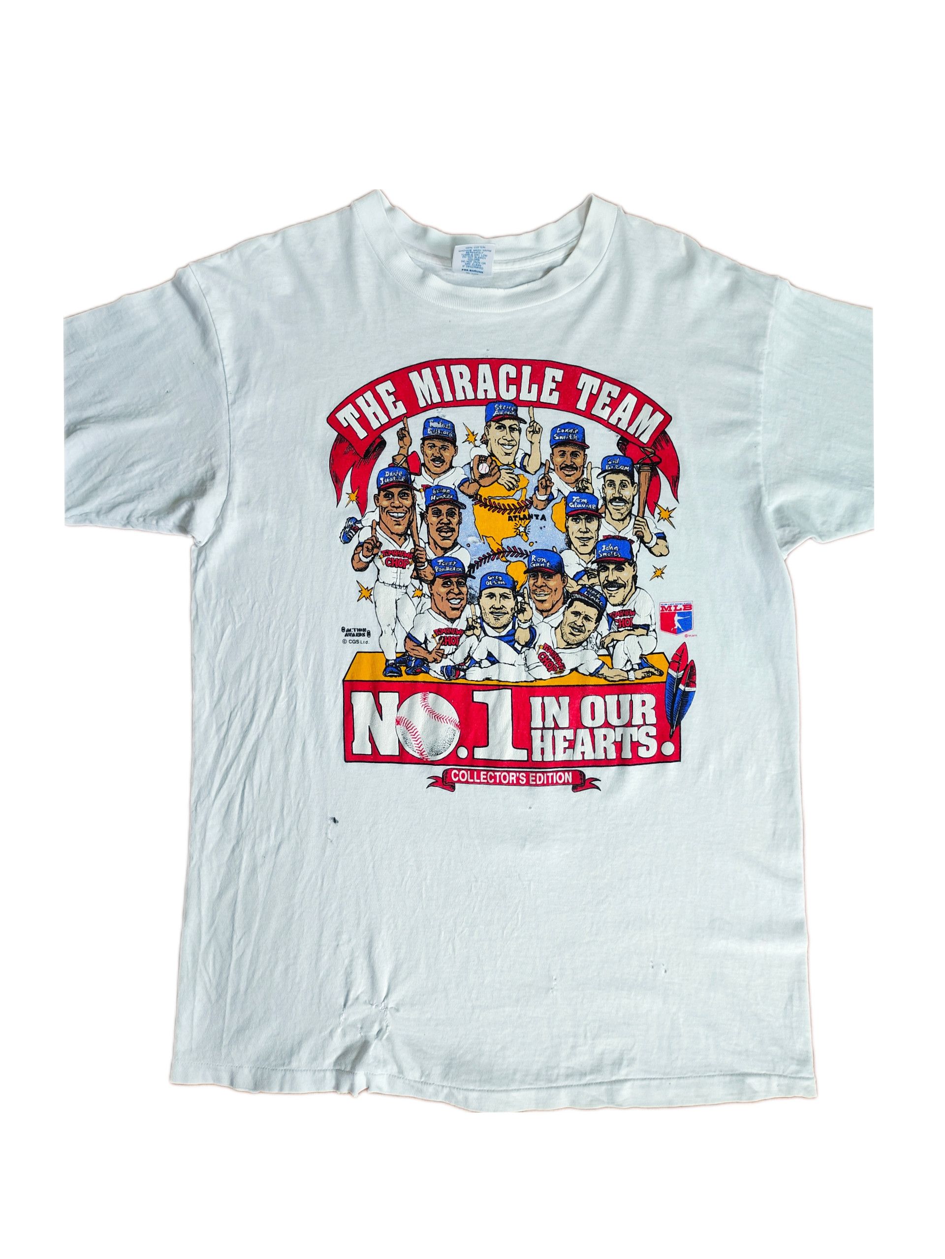 MLB × Vintage Vintage Atlanta Braves "Collector Edition" 90s T-shirt Size US XL / EU 56 / 4 - 3 Thumbnail