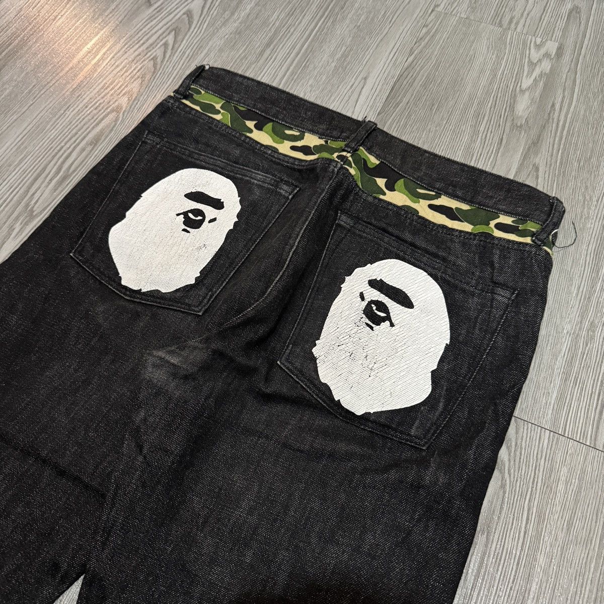 Bape Bape 2008 Type-05 Slim Taper Logo Denim Size US 32 / EU 48 - 2 Thumbnail
