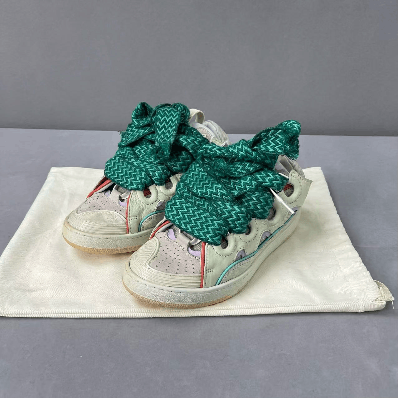Lanvin Lanvin Curb Ice Cream Sneakers Size US 6 / IT 36 - 1 Thumbnail