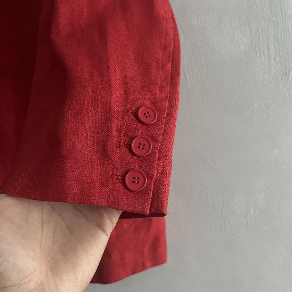 Yohji Yamamoto 80's Y's Yohji Yamamoto Single Button Hemp Blazer Size 38R - 4 Thumbnail
