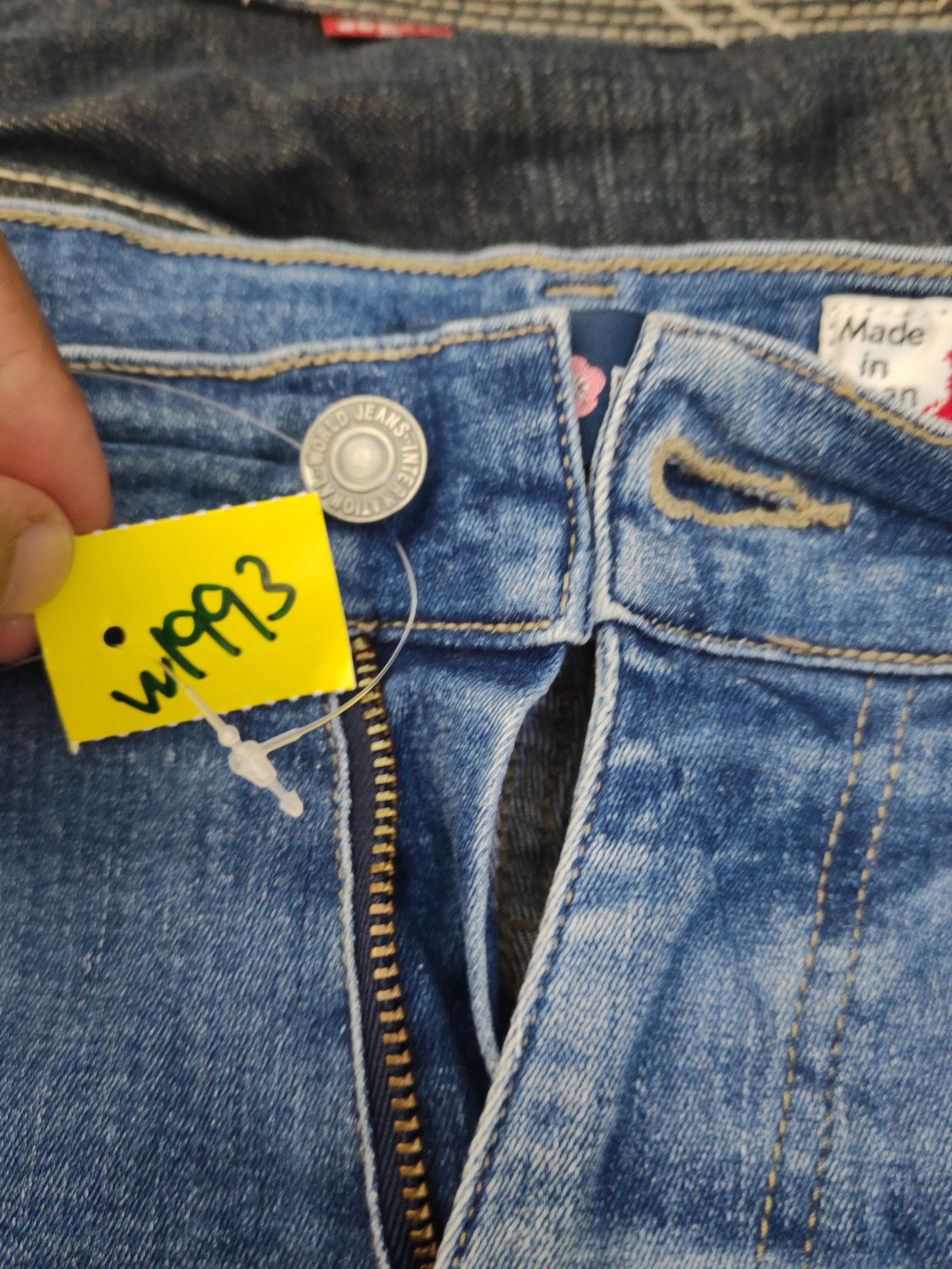 Japanese Brand Japan vintage Blue Distressed Ripped denim Jeans #W1993 Size US 28 / EU 44 - 16 Thumbnail