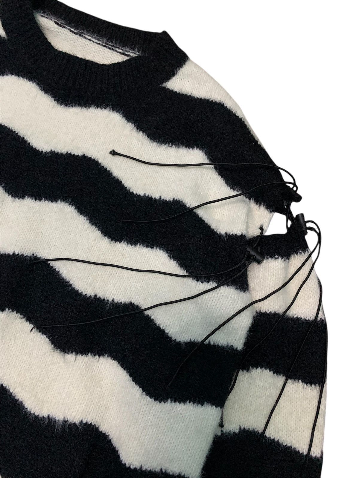 Japanese Brand 💥Japanese Mohir Knit Jumper Style Number9 Stripe Shirt Size US L / EU 52-54 / 3 - 2 Thumbnail