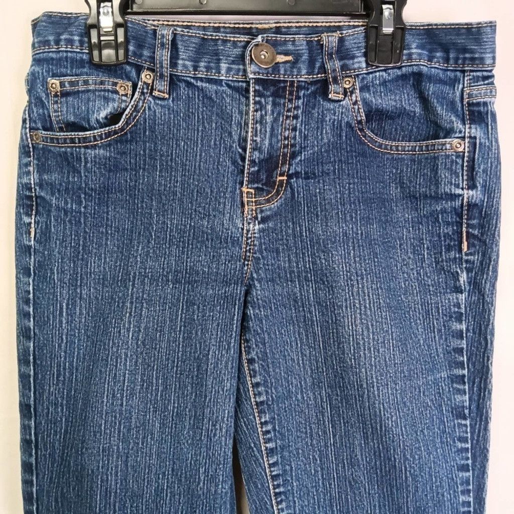 Calvin Klein CALVIN Klein Flare Jeans Blue Denim Low Rise Bootcut Sz 4 Size 27" / US 4 / IT 40 - 2 Thumbnail