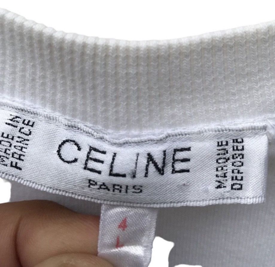 Celine Vintage Celine Paris Logo Pullover Sweater Size US M / EU 48-50 / 2 - 7 Thumbnail