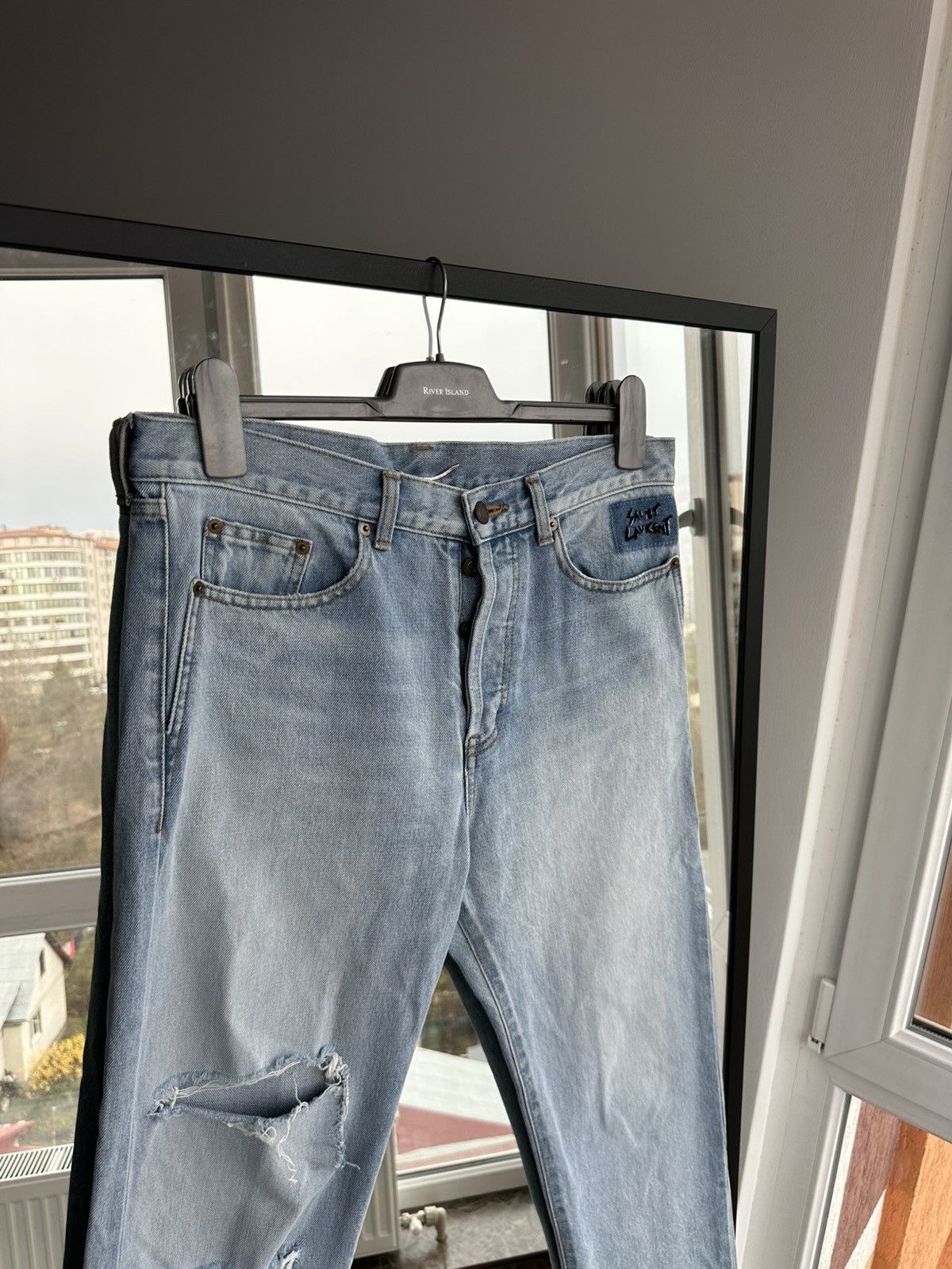 Saint Laurent Paris Saint Laurent Paris Made in Japan Men’s Blue Jeans Sz 31 Size US 31 - 2 Thumbnail