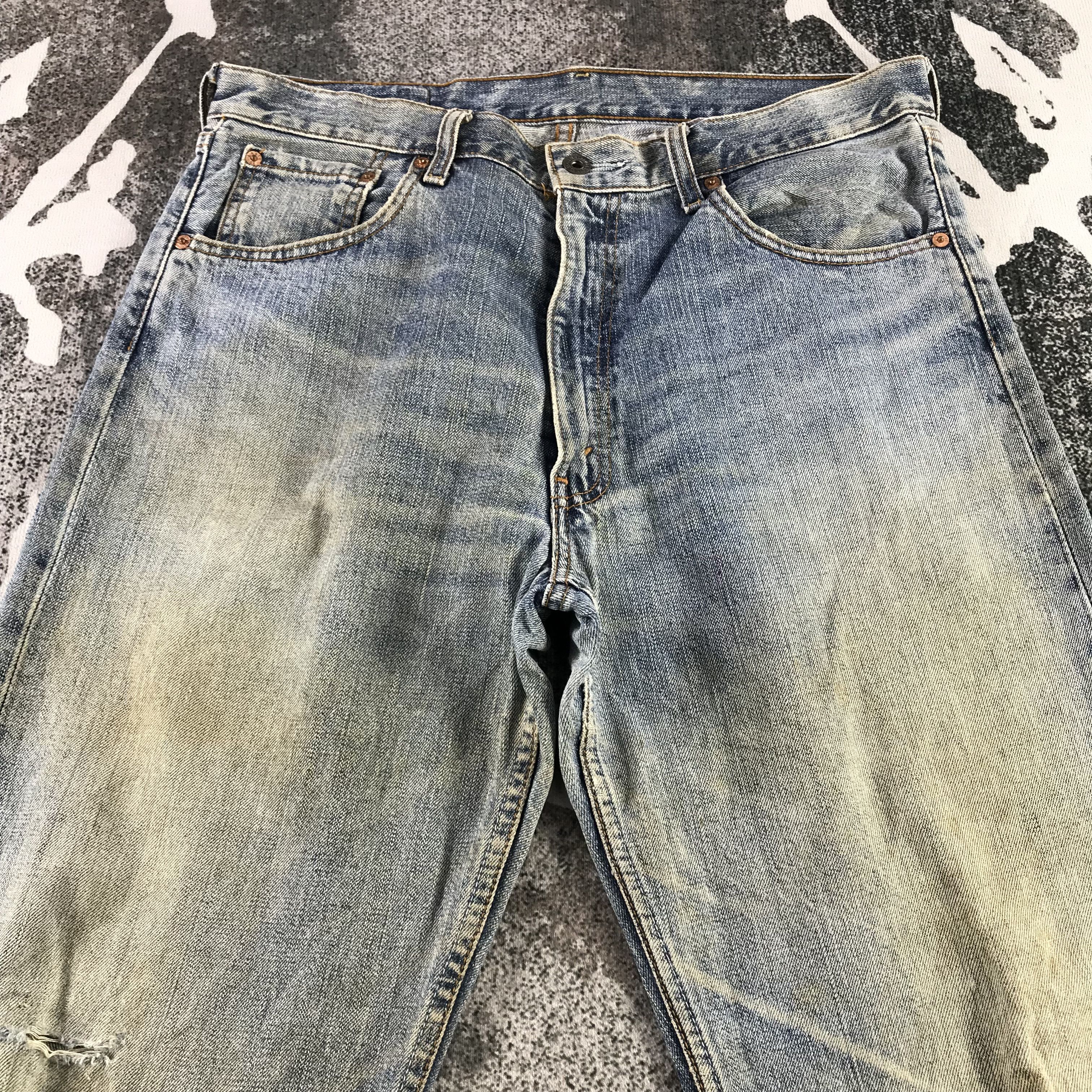 Levi's Vintage Levis 503 Jeans Dirty Wash Denim KJ3360 Size US 34 / EU 50 - 3 Thumbnail