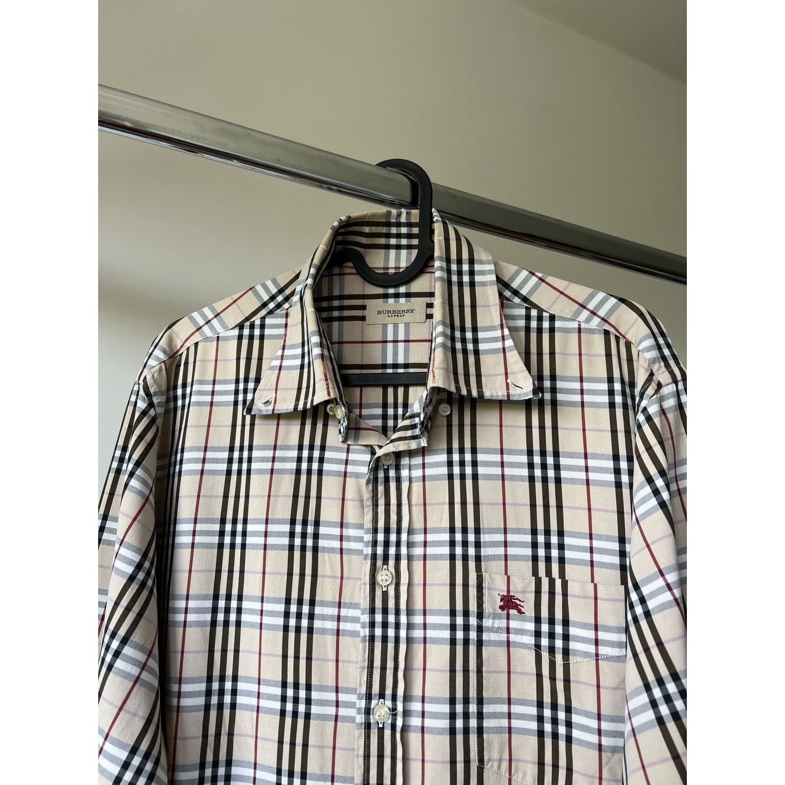 Burberry × Vintage Burberry check nova full pattern vintage shirt Size US M / EU 48-50 / 2 - 2 Thumbnail