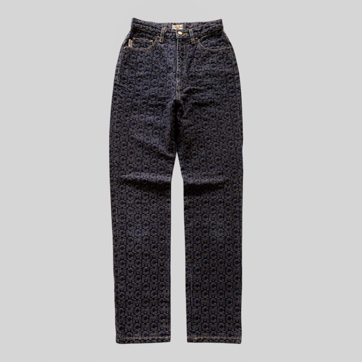 MCM × Vintage Vintage 90s Monogram MCM Jeans Size 24" / US 00 / IT 34 - 1 Thumbnail