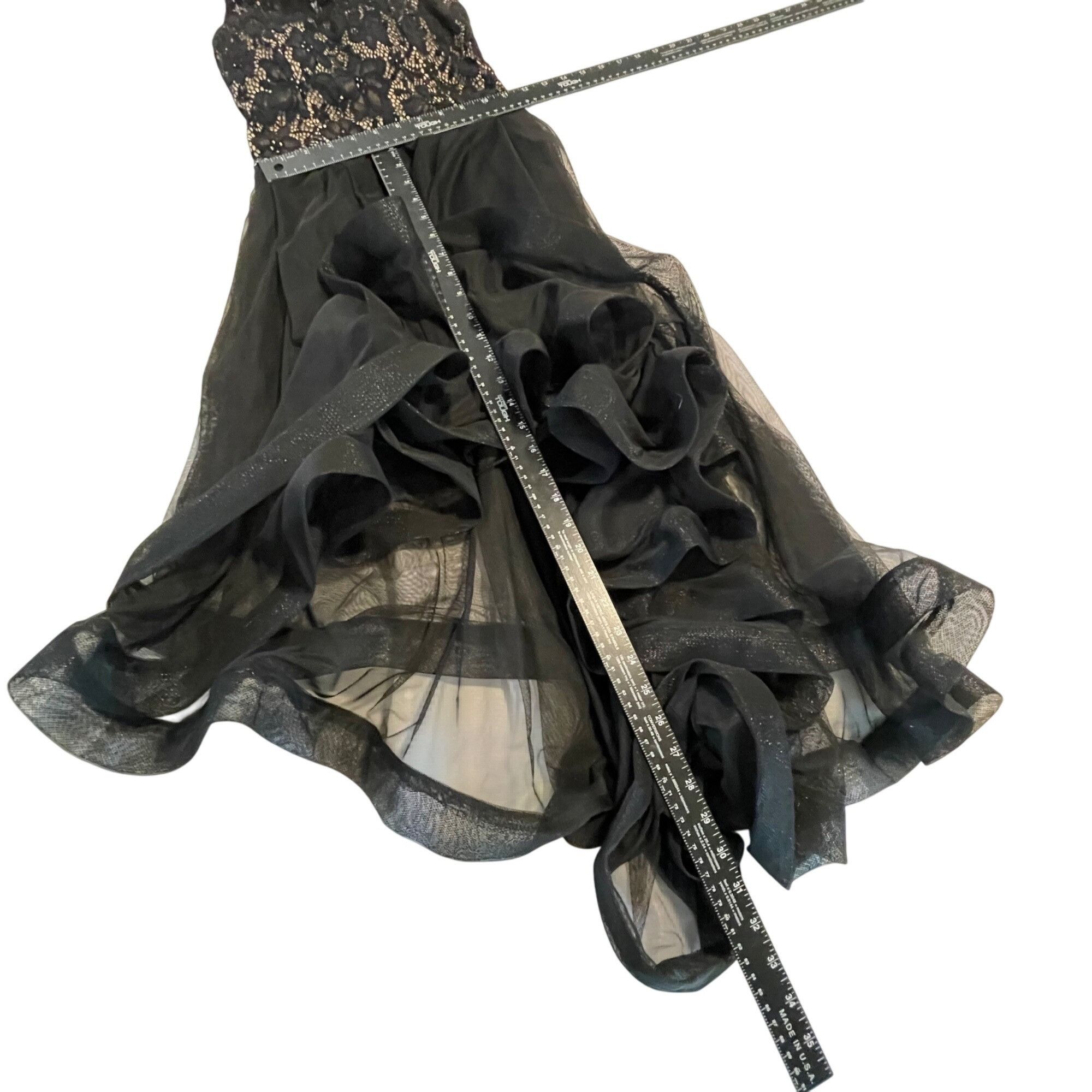 Other Speechless Black Lace & Mesh High-Low Dress Size 1 Size S / US 4 / IT 40 - 8 Thumbnail