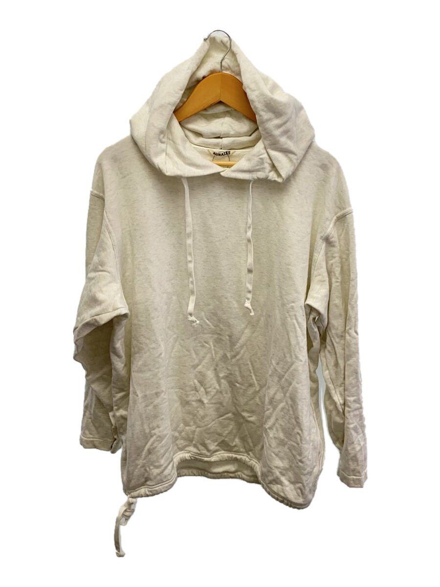 Auralee White Cotton Hoodie Light Flowy Sweat Parka SS2022 | Grailed