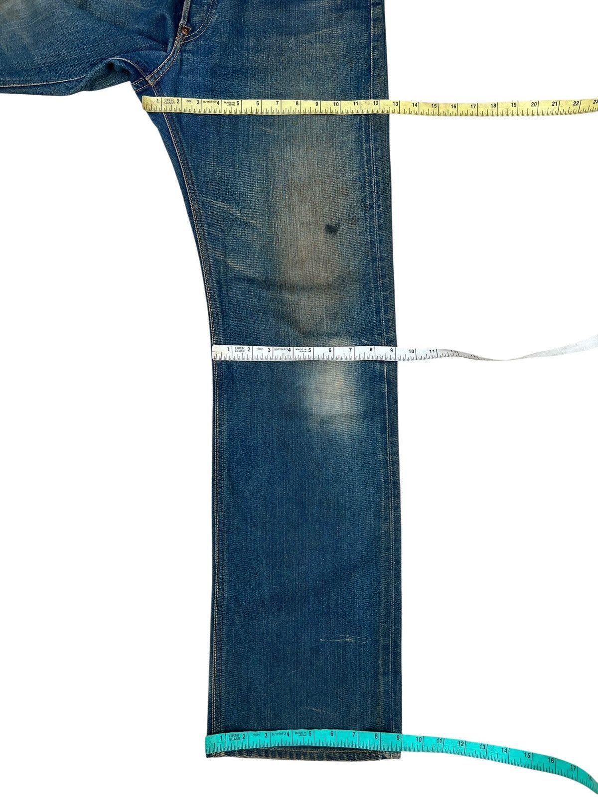 Lee Vintage Lee Riders Union Made Dirty Mud Denim Selvedge Jeans Size US 33 - 3 Thumbnail
