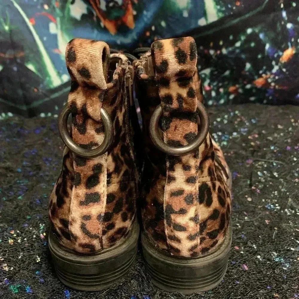 Designer Stylish Leopard Print Ankle Boots - Size 6M Size US 6 / IT 36 - 3 Thumbnail