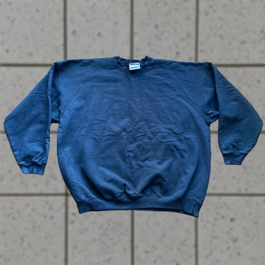 Hanes VINTAGE Hanes Sweatshirt Mens 2XL Black Heavyweight Crewneck 90s Size US XXL / EU 58 / 5 - 1 Thumbnail