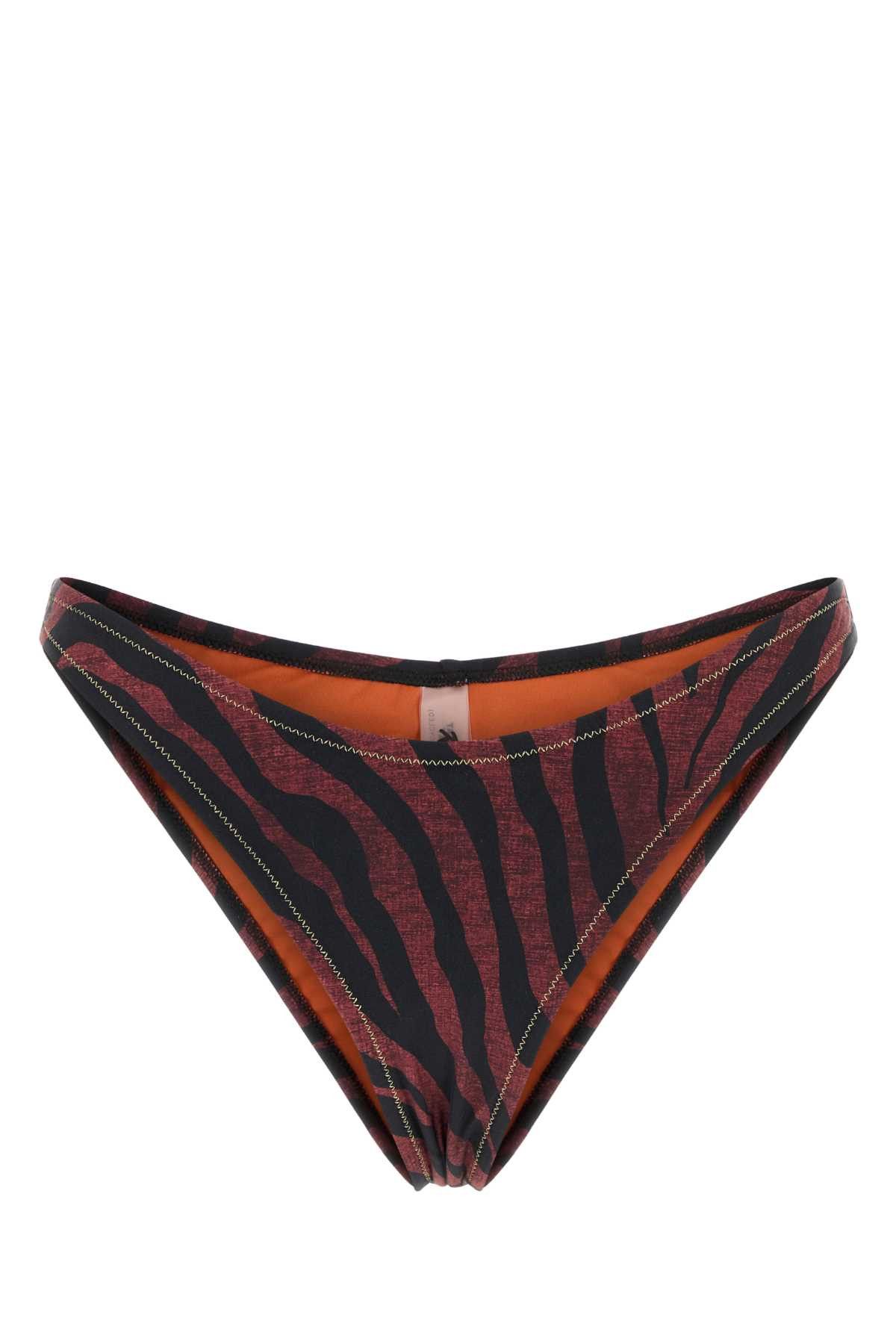Reina Olga Printed Stretch Nylon Brigitte Bikini Bottom Size S / US 4 / IT 40 - 1 Thumbnail