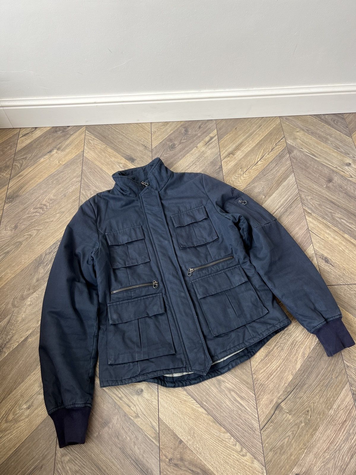 JET SET Vintage Jet Set women’s Navy Multi pocket Field Jacket Size XS / US 0-2 / IT 36-38 - 5 Thumbnail