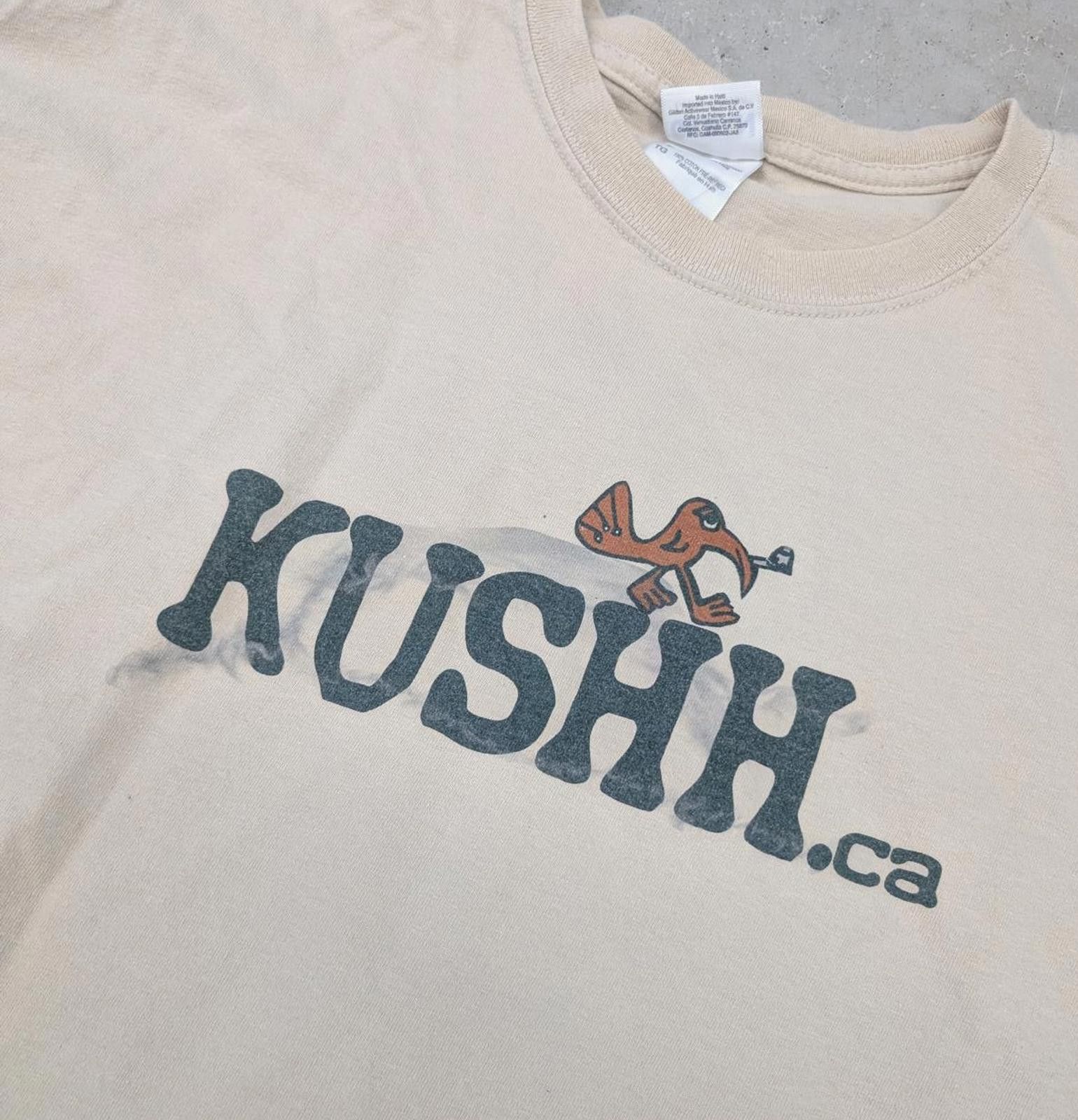 Gildan Y2K Kushh.ca Smoking Bird Logo T-shirt Size US XL / EU 56 / 4 - 2 Thumbnail