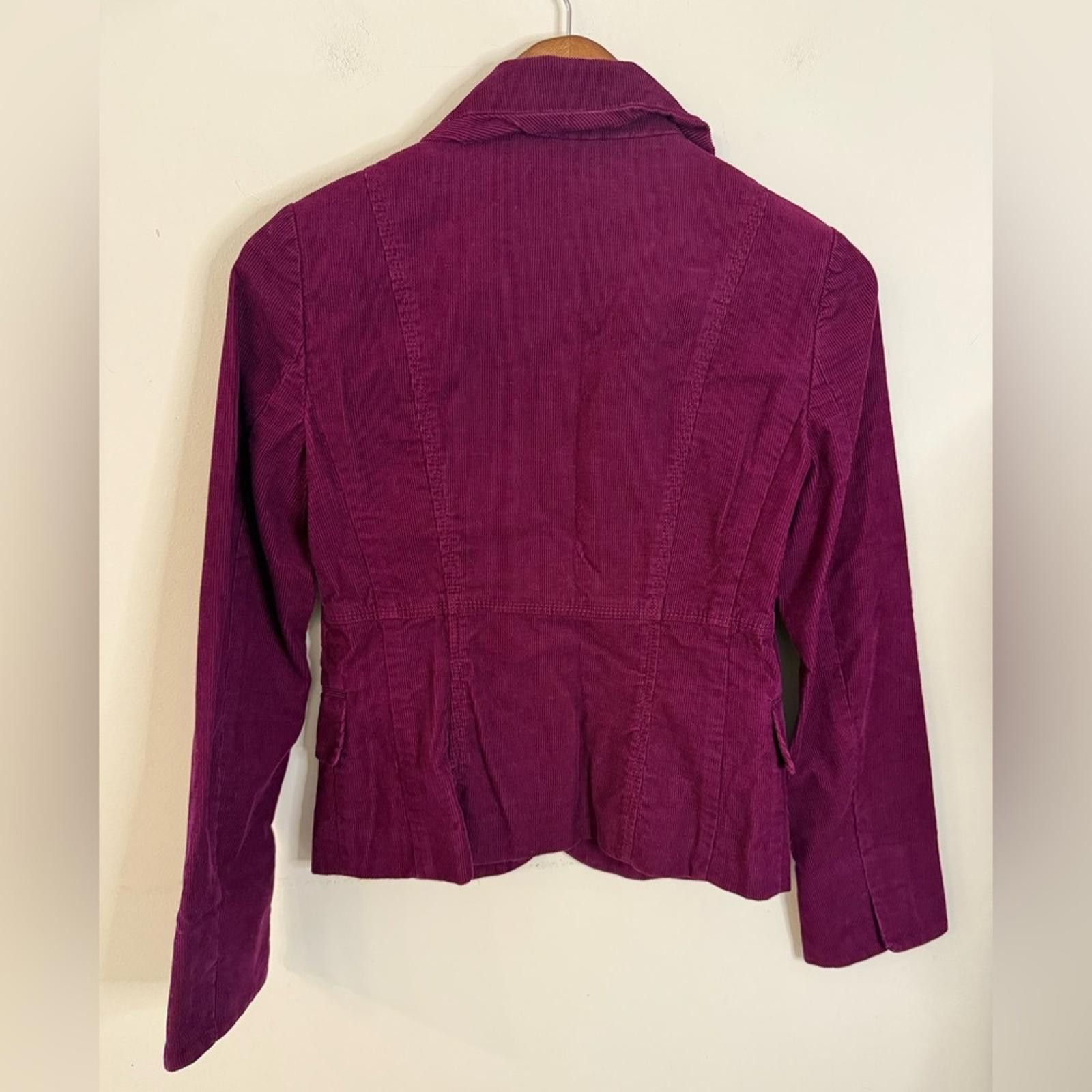 Other J. Crew Factory purple corduroy cotton blazer jacket SZ 2 Size XS / US 0-2 / IT 36-38 - 2 Thumbnail