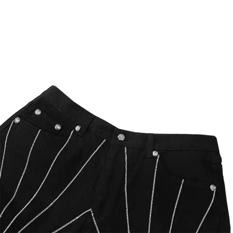Japanese Brand Streetwear Retro Distressed Straight Hot Jeans Pants Size US 32 / EU 48 - 3 Thumbnail