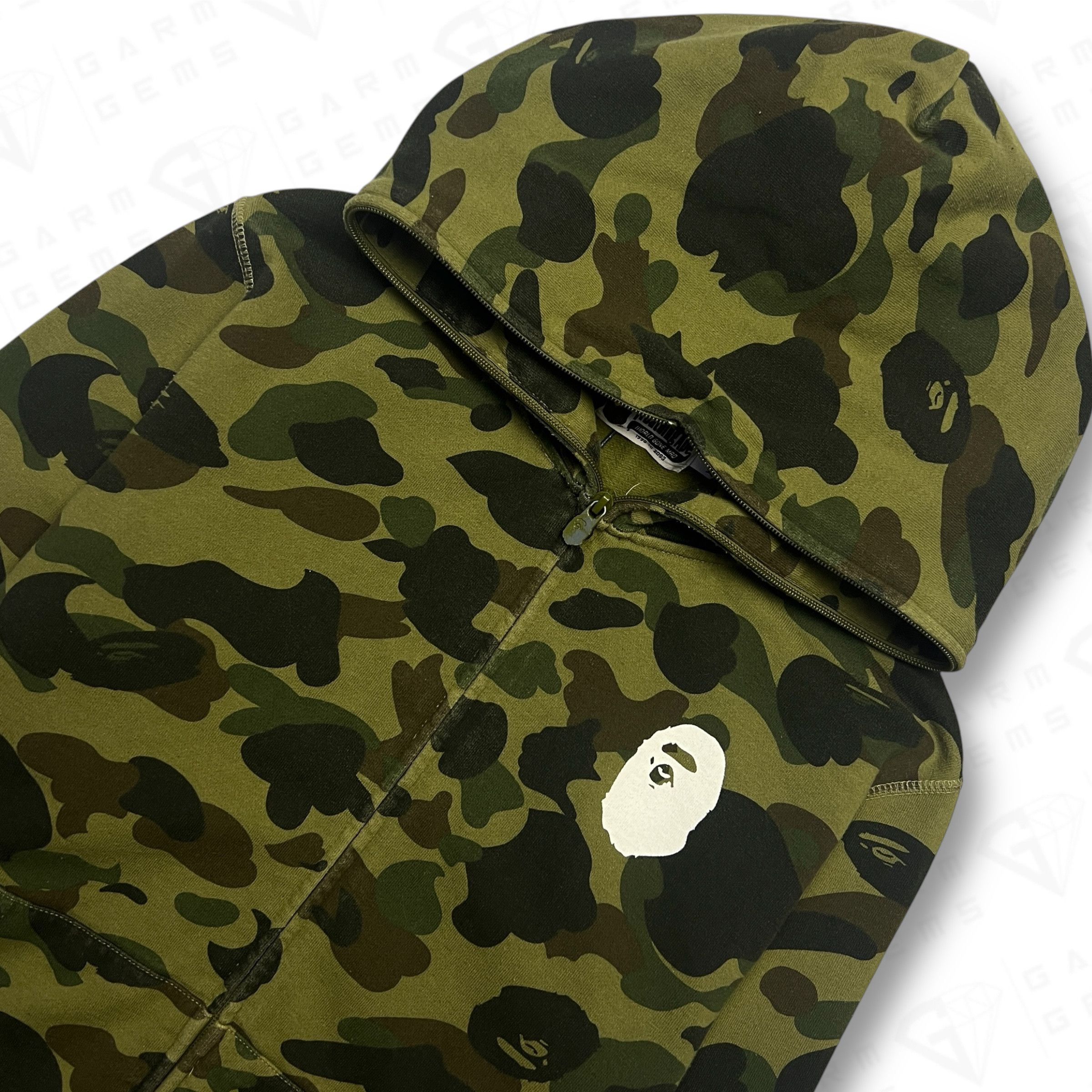 Bape A Bathing Ape Camo Full Zip Hoodie Size US XL / EU 56 / 4 - 3 Thumbnail