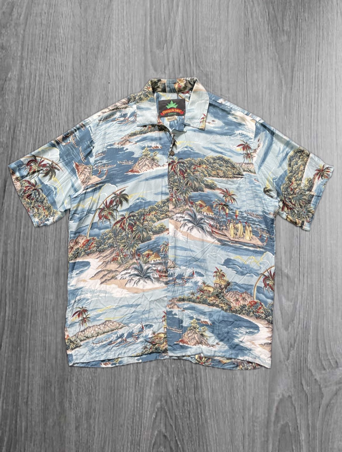 Pineapple Connection Vintage Rare Pineapple Juice Hawaiian Shirt Size US L / EU 52-54 / 3 - 1 Thumbnail