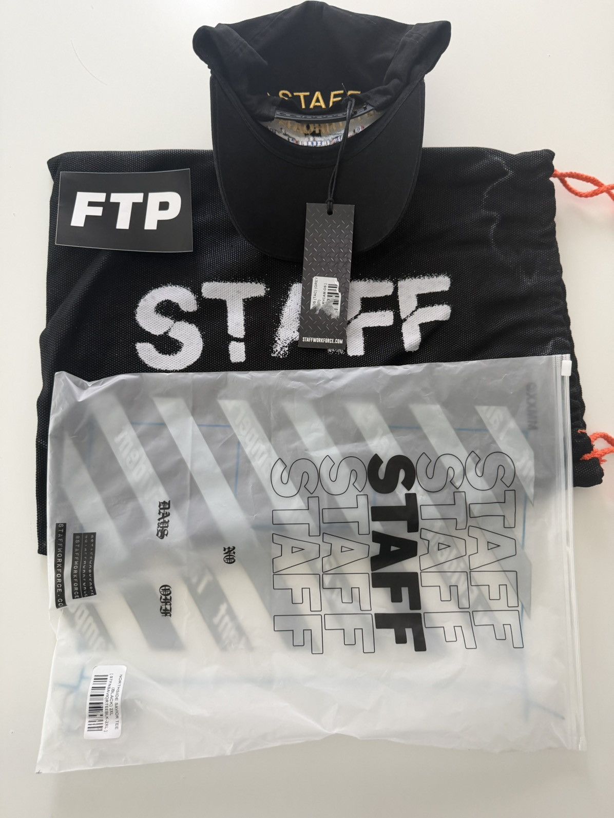 STAFF WORKFORCE New Black Staff Work Force Cut Throat City Hat Size ONE SIZE - 4 Thumbnail