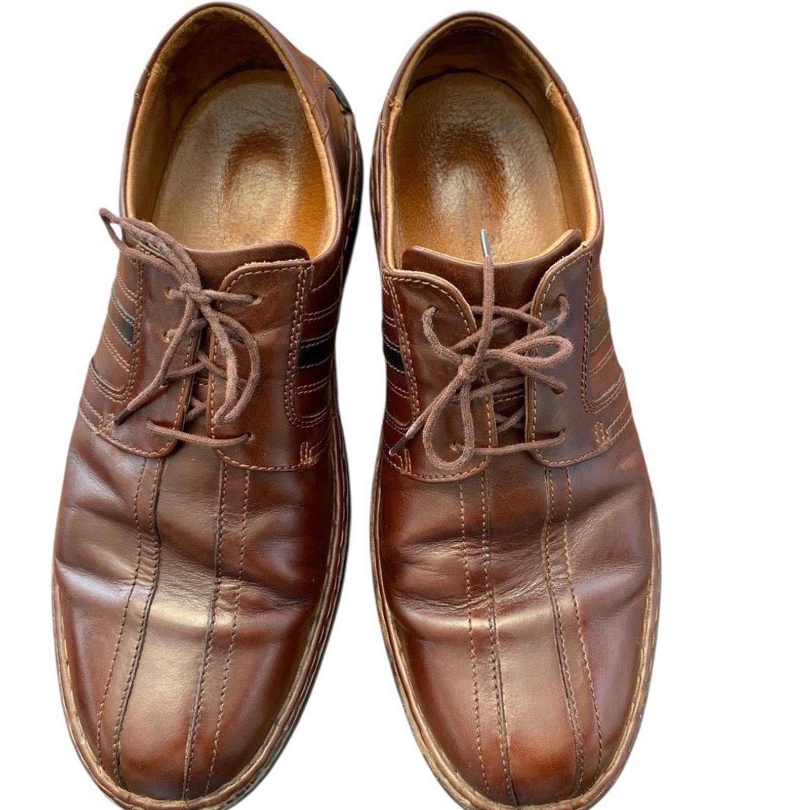 JOSEF SEIBAL Josef Seibel Brown Leather Oxfords Classic Lace-Up Design Size US 12 / EU 45 - 1 Thumbnail