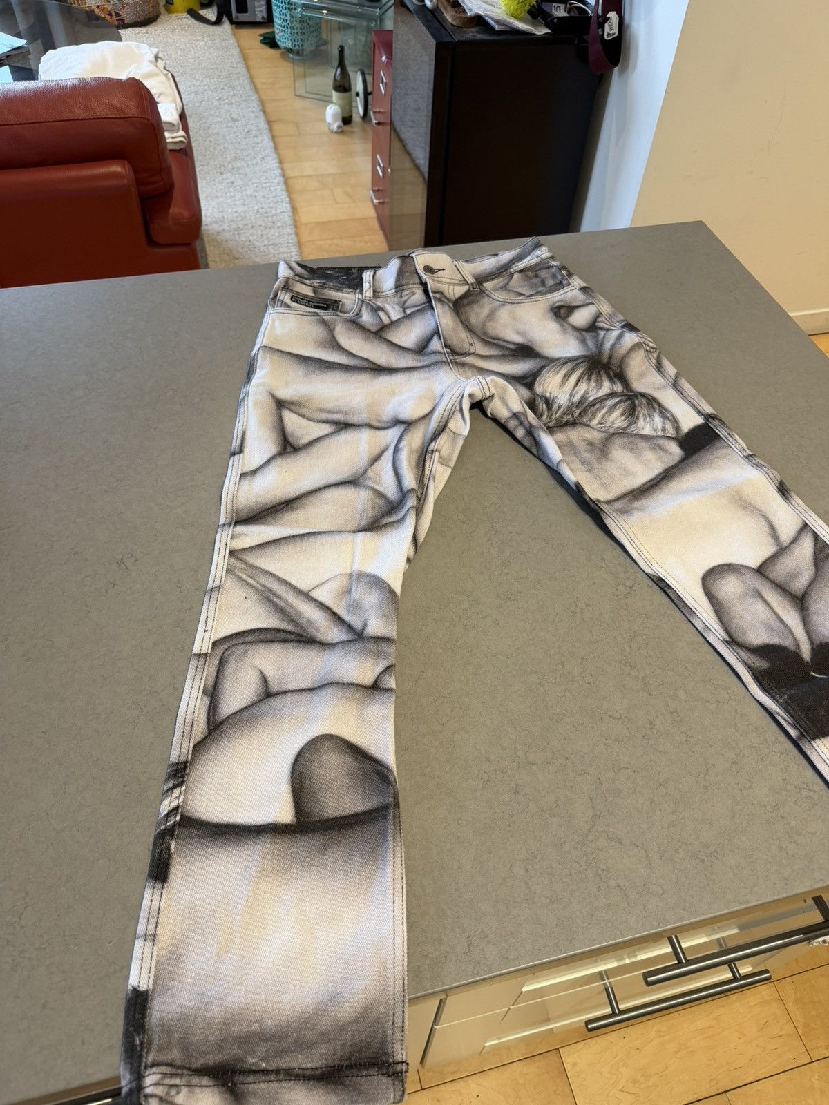 Pleasures Pleasures Orgy Denim Pant – Dan Witz Size US 30 / EU 46 - 1 Thumbnail