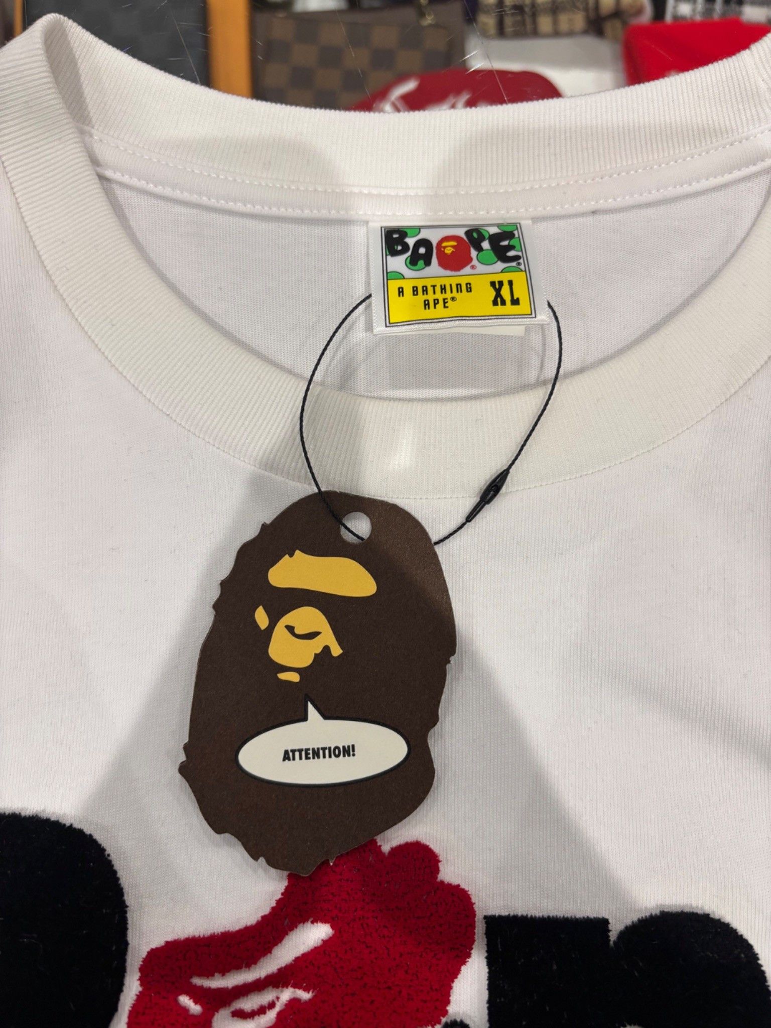 Bape BAPE Heart Ape Head Relaxed Fit Tee White Size US XL / EU 56 / 4 - 4 Thumbnail