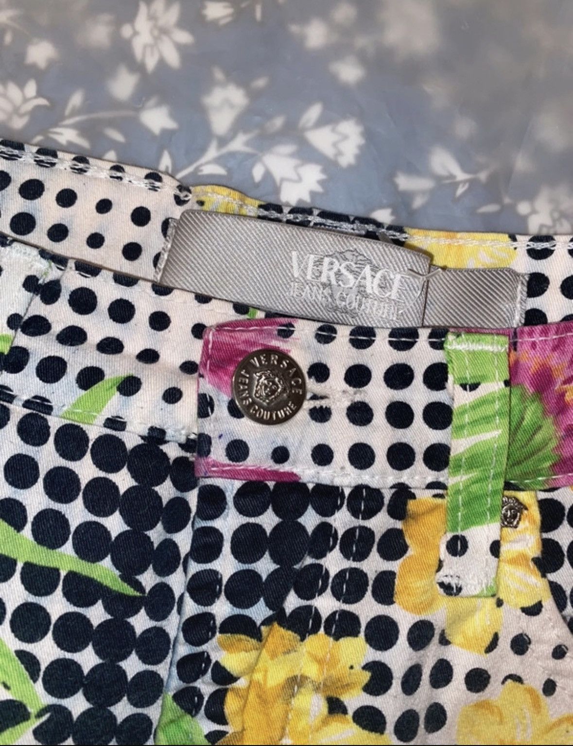 Versace Jeans Couture Versace Vintage Flower Jeans Size 25" / US 0 / IT 36 - 3 Thumbnail