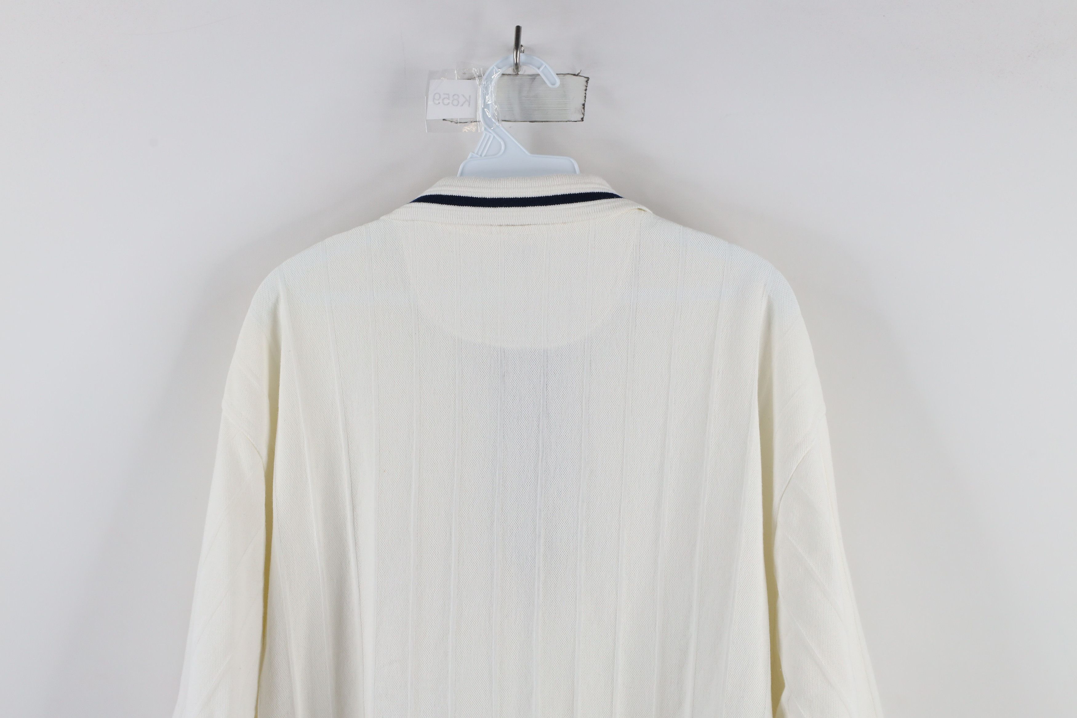 Vintage Vintage 90s Streetwear Beach Yacht Club Polo Shirt White Size US XXL / EU 58 / 5 - 10 Thumbnail