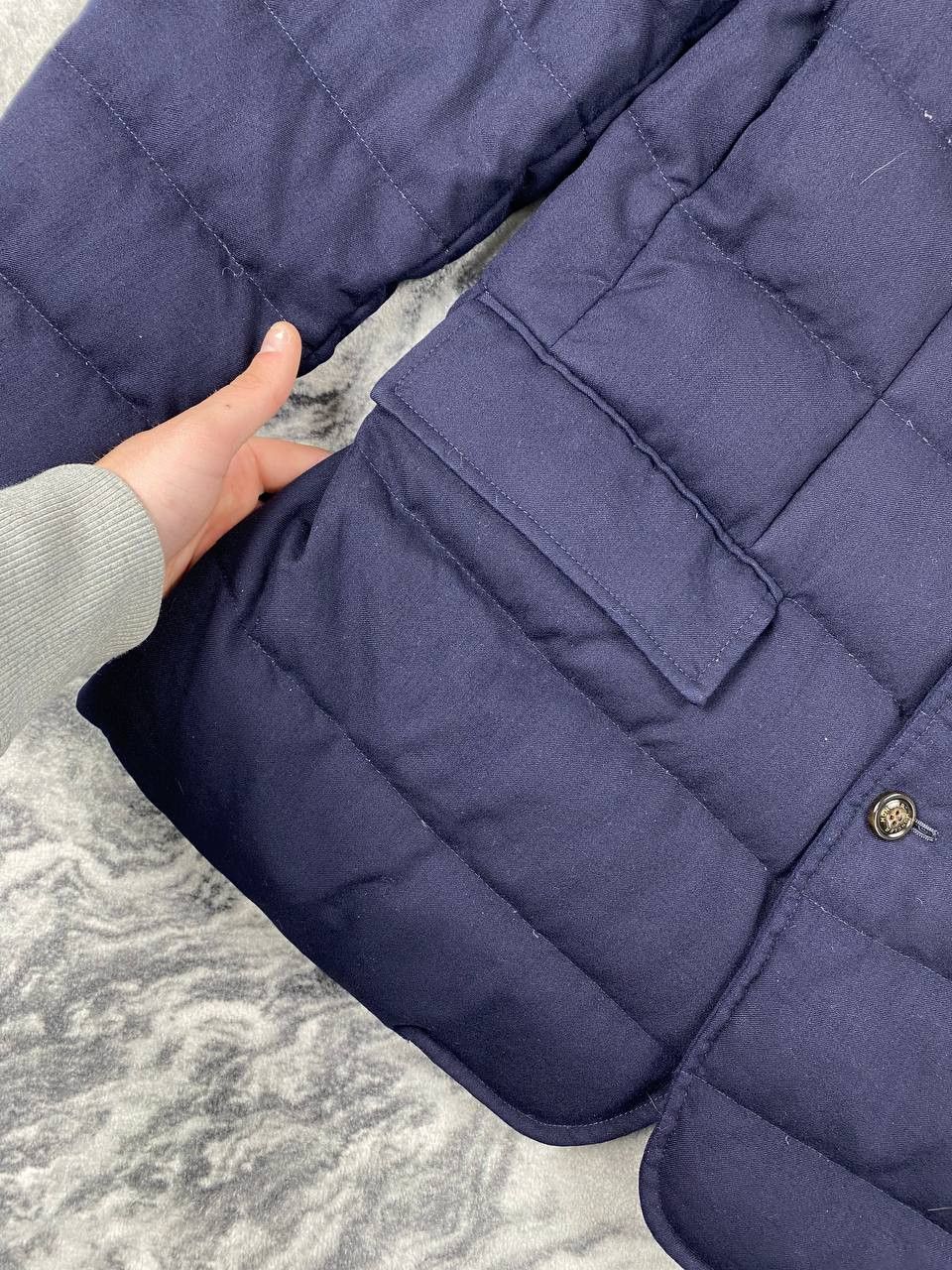 Moncler Moncler Rodin Wool Down Jacket Men Size L Blue Size US L / EU 52-54 / 3 - 13 Thumbnail
