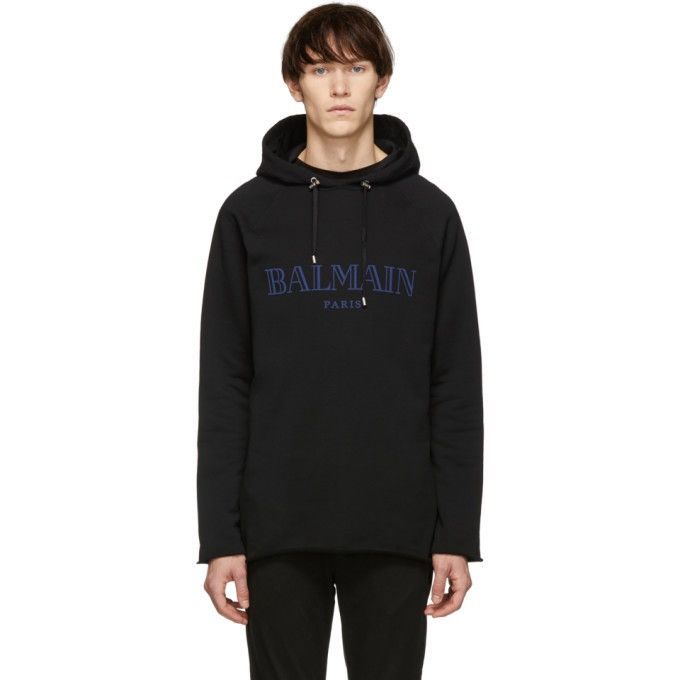 Balmain Balmain black hoodie sweatshirt big logo S Size US S / EU 44-46 / 1 - 1 Thumbnail