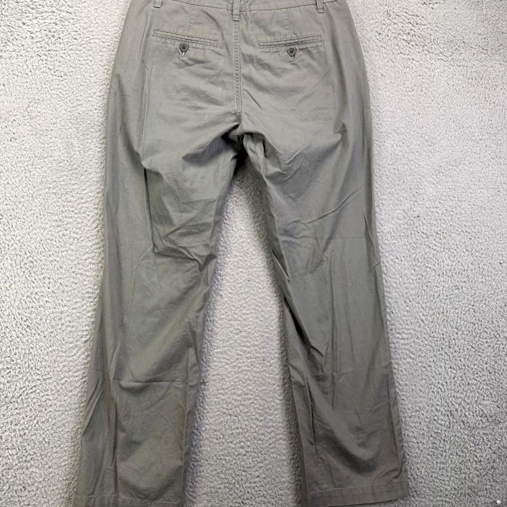 Bonobos Bonobos Khaki Pants Mens 30X30 Gray Slim Straight Flat Front Casual Pockets Adjustable Waist Front Zip Button Size US 30 / EU 46 - 2 Thumbnail