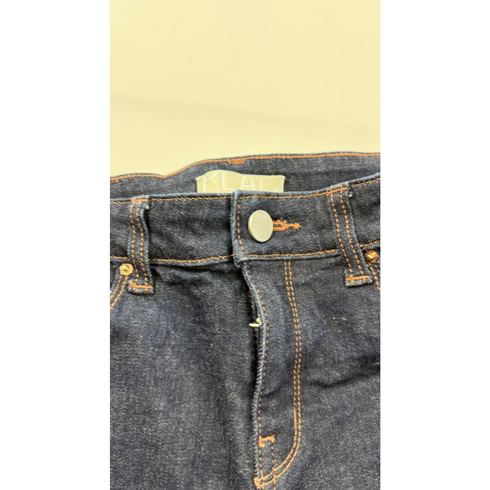 Denime VINTAGE Plac Jeans Womens 27x26 Blue Raw Stretch Denim Cropped Ankle Crop Skinny"} Size 27" / US 4 / IT 40 - 3 Thumbnail