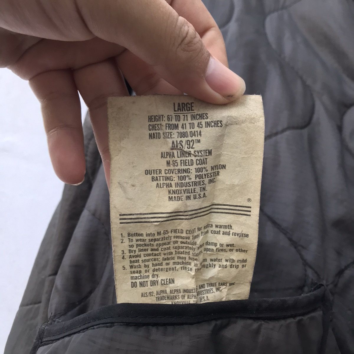 Alpha Industries Alpha Industries Bomber 2way Liner jacket liner system m-65 Size US L / EU 52-54 / 3 - 4 Thumbnail