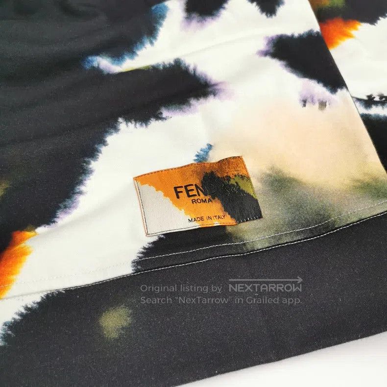 Fendi Fendi Cotton Contrast Color Letter Logo Round Neck Long Sl Size US M / EU 48-50 / 2 - 3 Thumbnail