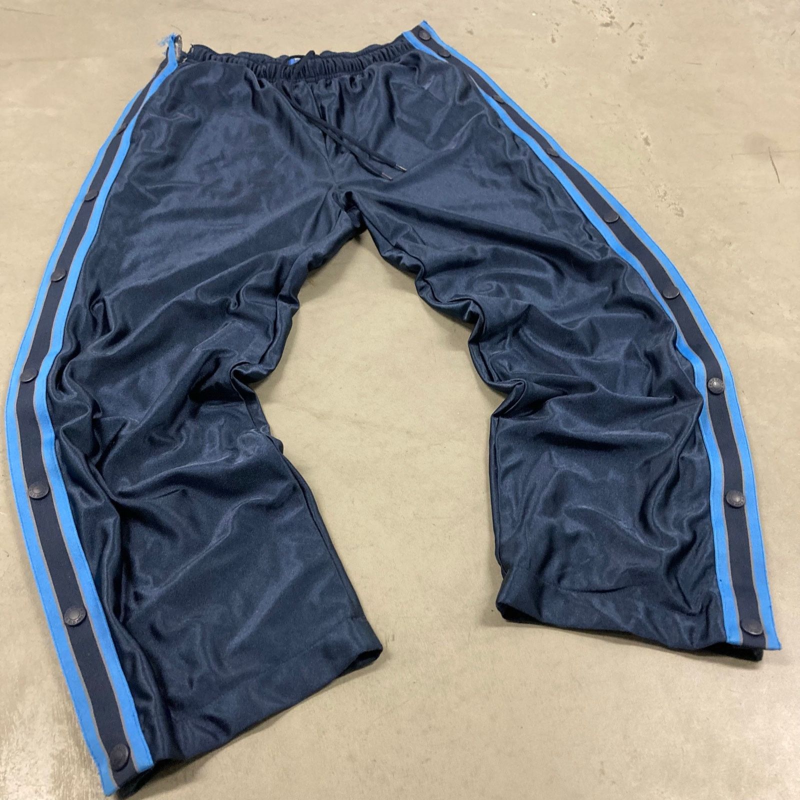 Old Navy Baggy Y2K striped snap on old navy track pants 33x30 Size US 33 - 1 Thumbnail