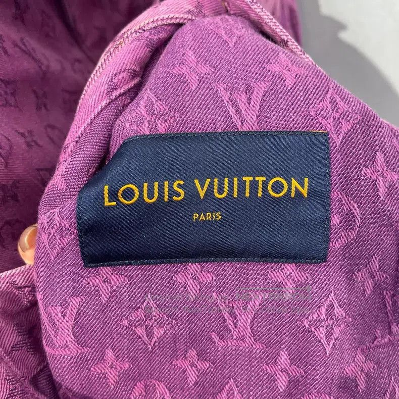 Louis Vuitton Louis Vuitton Purple full-print denim jacket Size US M / EU 48-50 / 2 - 4 Thumbnail