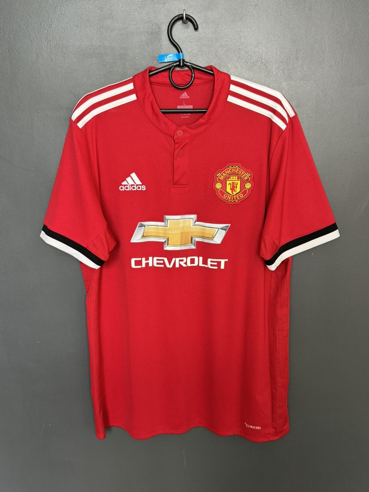 Adidas Manchester United 17/18 Home Football Jersey T-Shirt Size US L / EU 52-54 / 3 - 1 Thumbnail