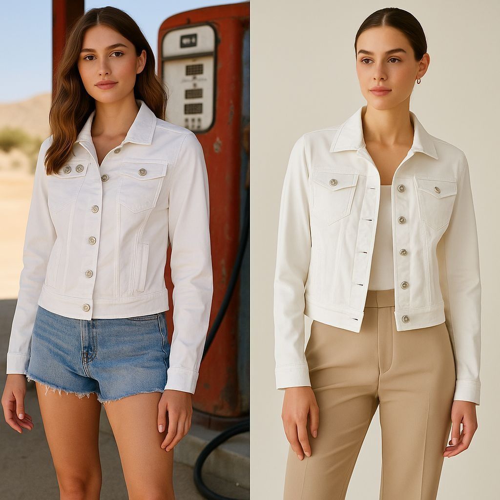 White House Black Market White House Black Market Women Crop Jacket White S Clean Gir Size S / US 4 / IT 40 - 1 Thumbnail