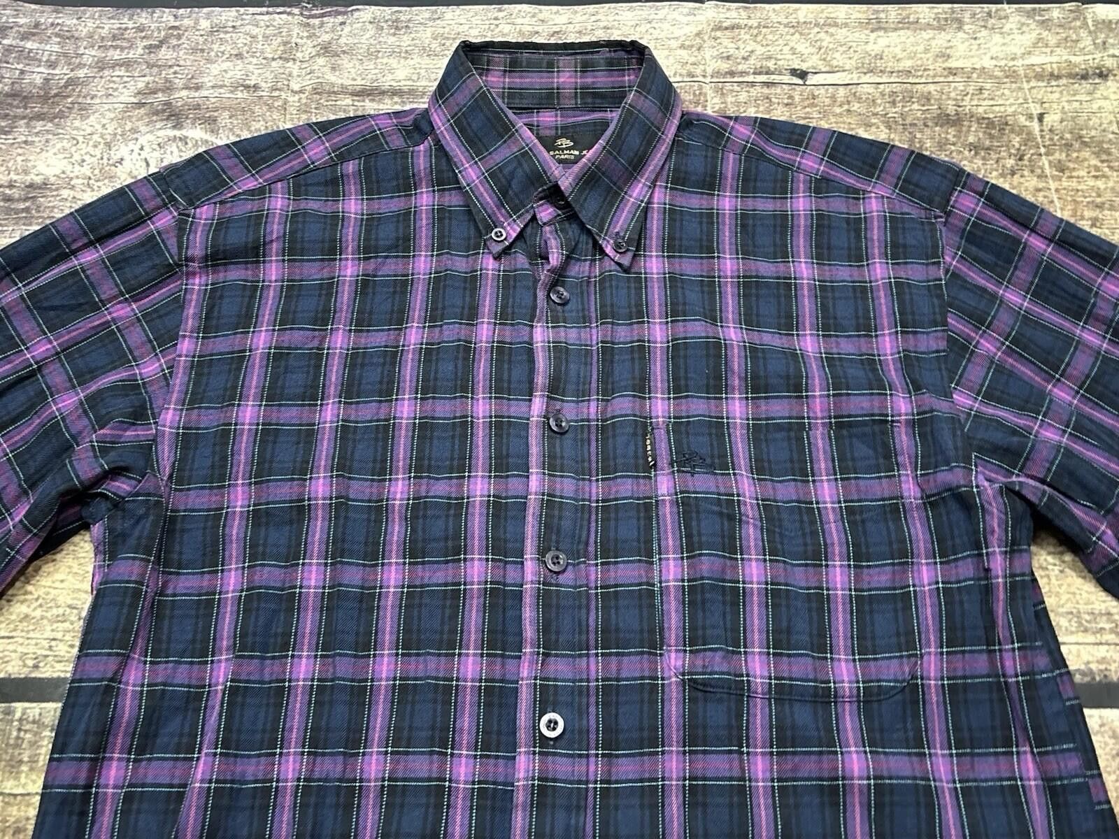 Pierre Balmain 90s Pierre Balmain Shirt Mens Medium Check Plaid Cotton Size US M / EU 48-50 / 2 - 4 Thumbnail