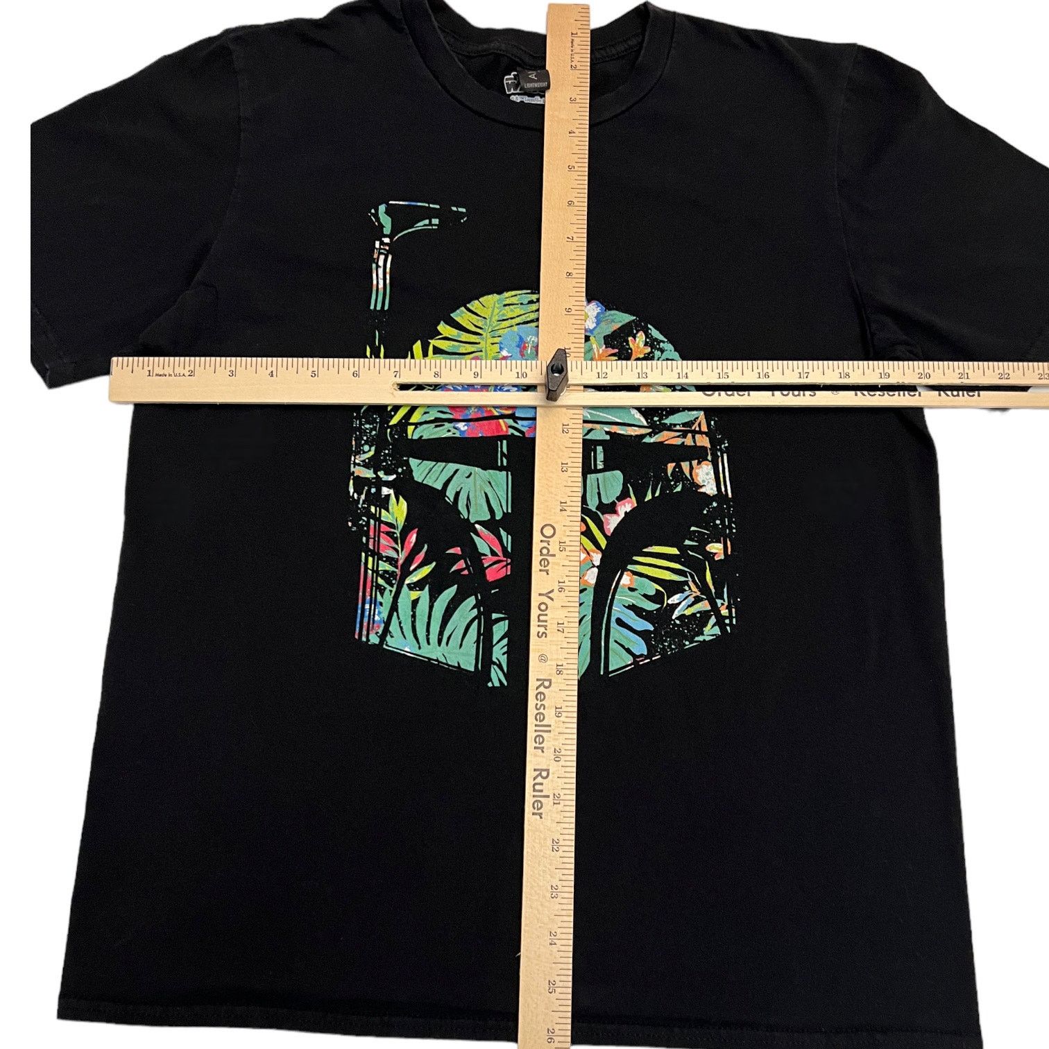 Star Wars Star Wars Boba Fett Floral Helmet Black T-Shirt - Medium Size US M / EU 48-50 / 2 - 9 Thumbnail