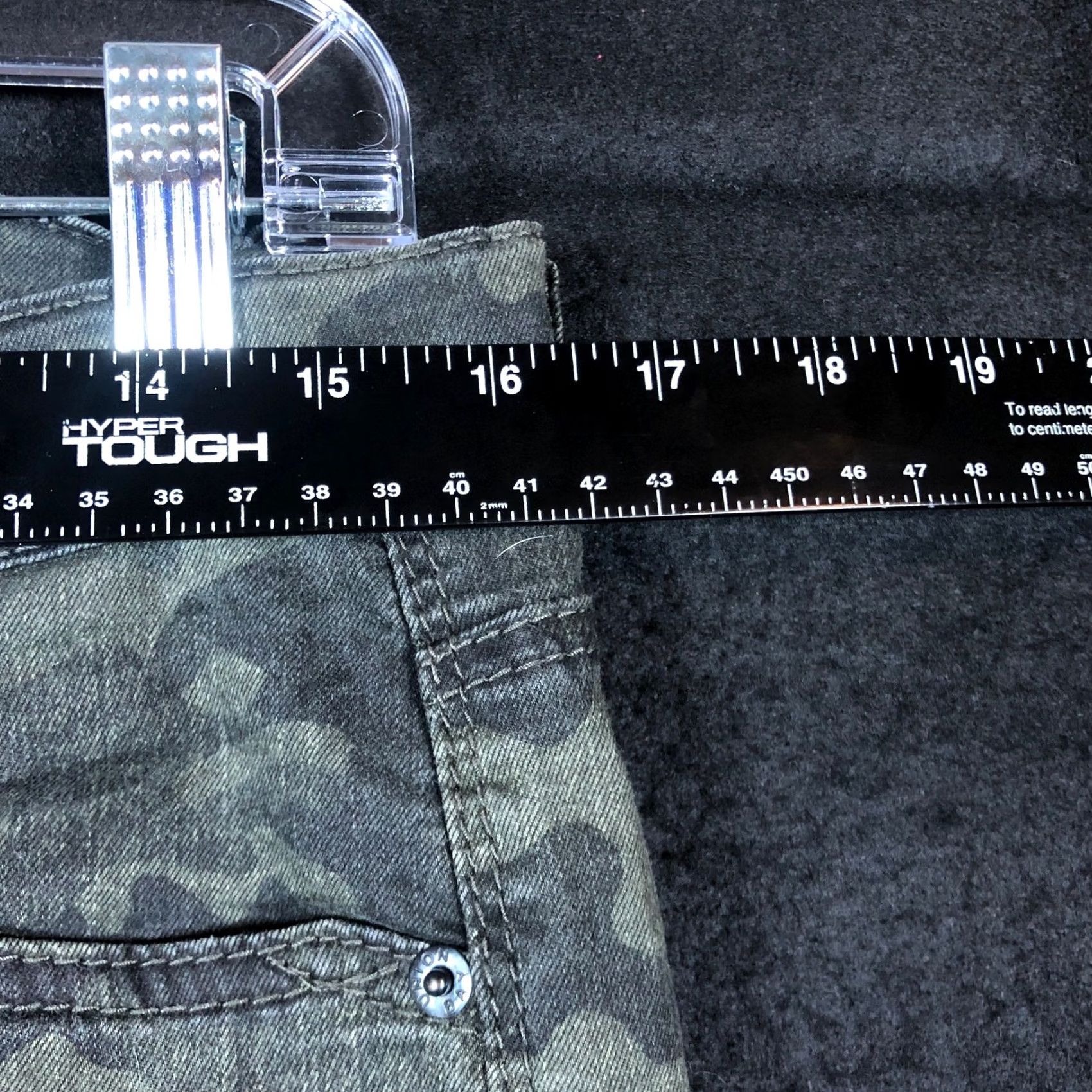 Vintage Union Bay Jeans Camouflage Denim Mid Rise Skinny Stretch Womens 13 Green Cargo Streetwear Casual Mens? Girls? Wait. Size 34" / US 12 / IT 48 - 6 Thumbnail