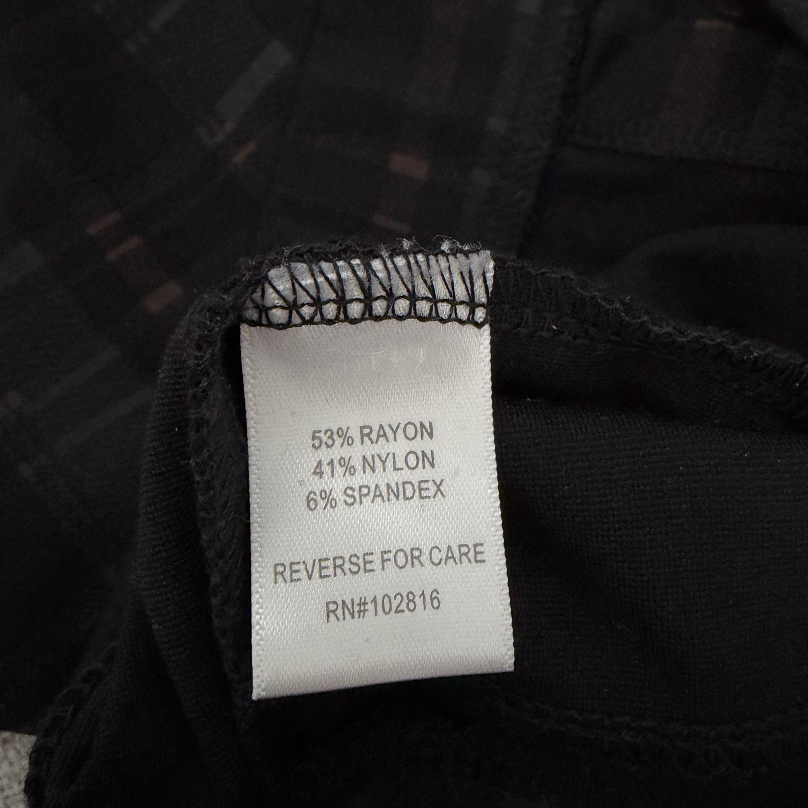 Other Garnet Hill Black Printed Pull On Pants Sz M Size 30" / US 8 / IT 44 - 4 Thumbnail